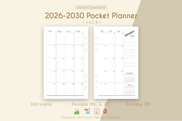 Download 2026–2030 Pocket Calendar - Premium Resources