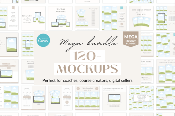 Download Canva Mockup Bundle Template - Mockup bundle Collection